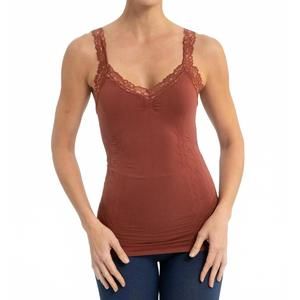 NEW ELIETIAN lace cami top in sienna
